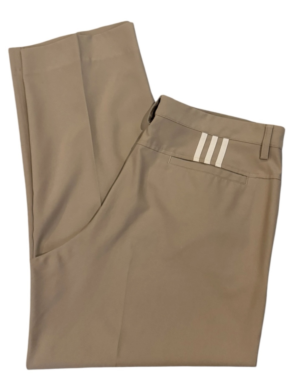 adidas Men's Tan Climalite with Subtle Stripe‎ Detail